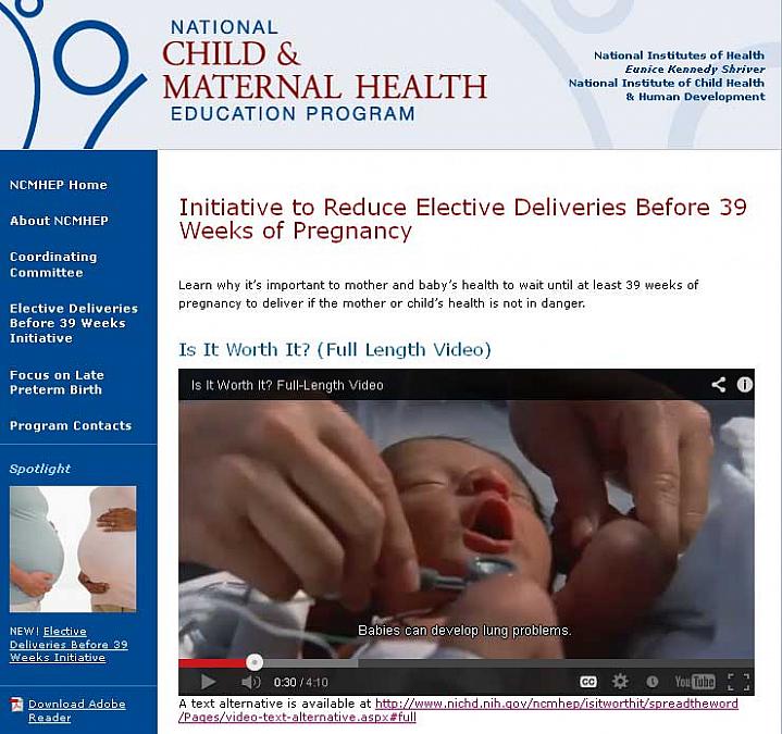 Screen capture of the homepage for the Every Week Counts website Screen capture of the homepage for the Every Week Counts website.